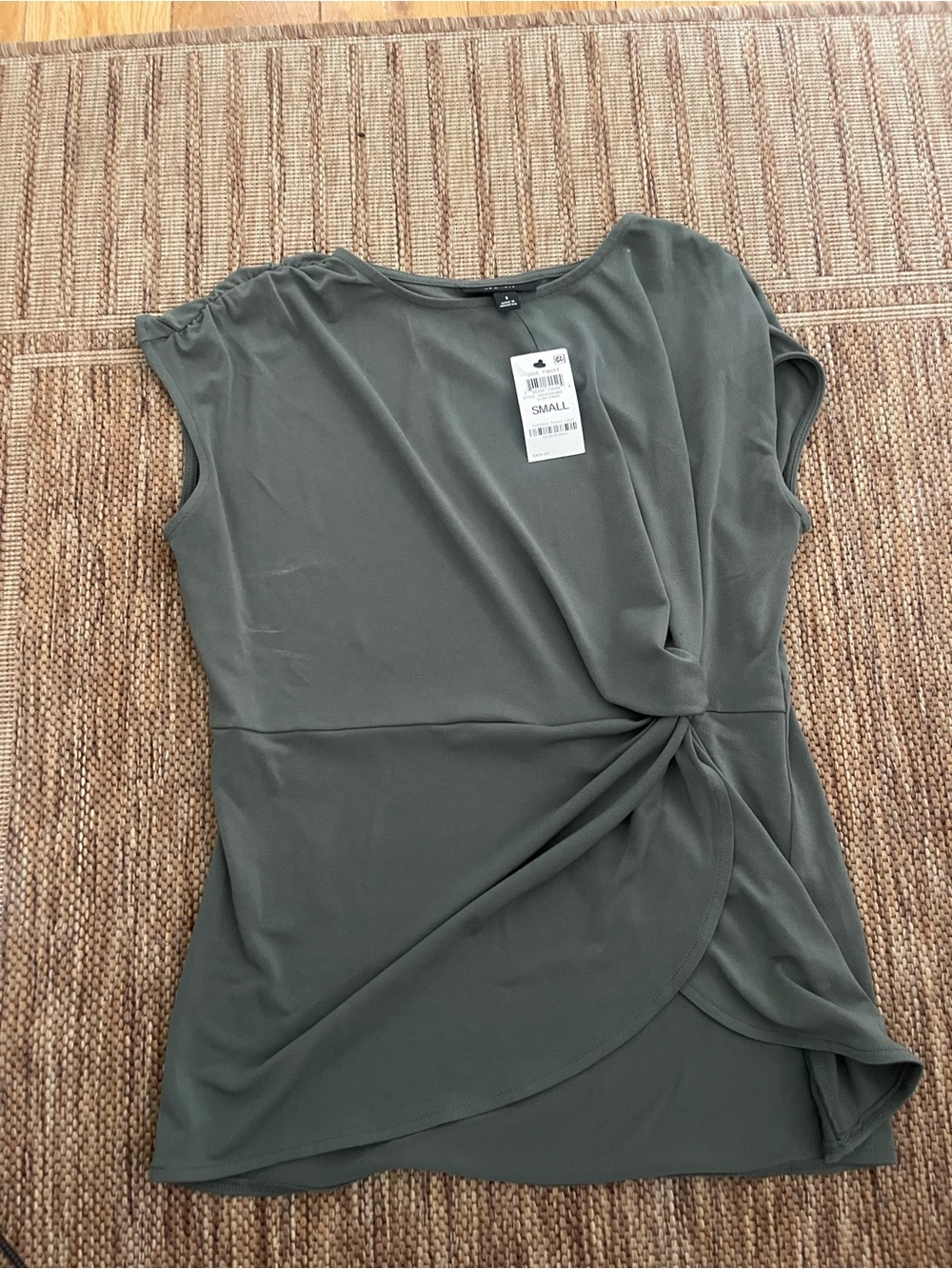 Woman’s Olive Green Side Twist Blouse